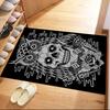 Knife Skull Floor Mat Perfect for Playrooms Dormitory Balcony Entryway Antislip Carpet Office home decor Spiritual Gift
