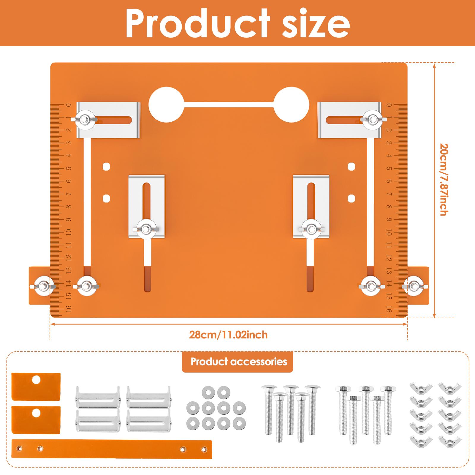 

Нижняя направляющая для дисковой пилы 11,02×7,87/11,02×11,81 дюйма, бакелитовая направляющая пластина, основание пилы, аксессуары для столярного верстака