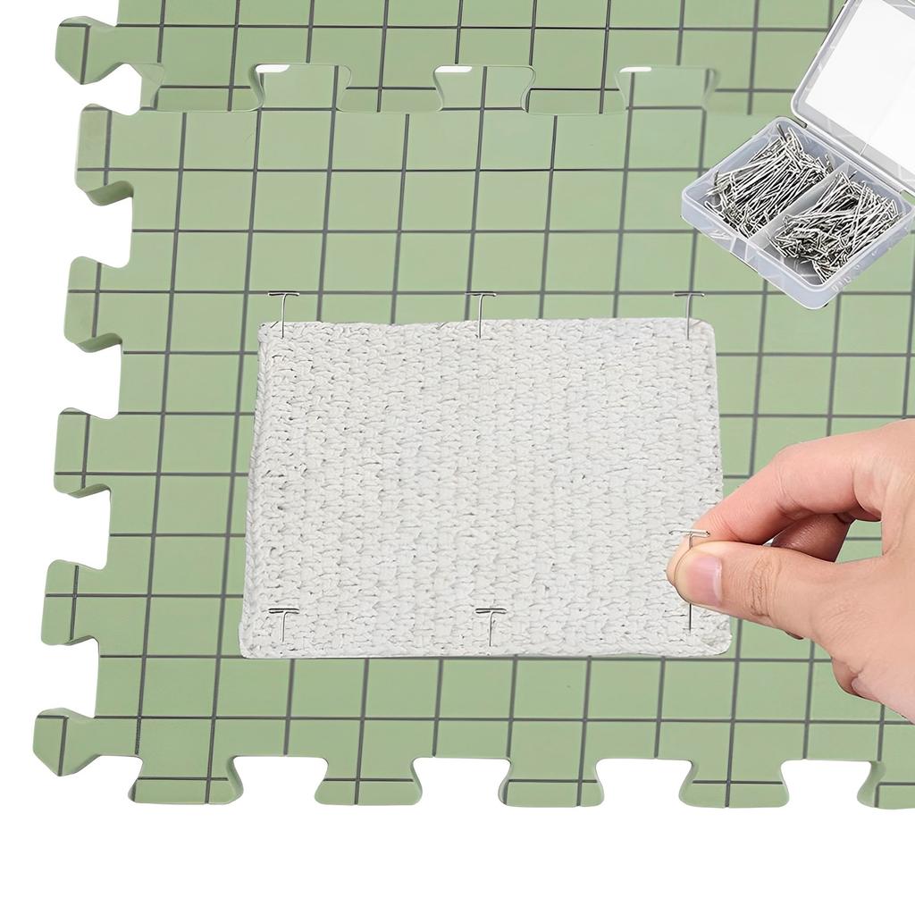 4 szt. Piankowa tablica blokująca Bardzo gruba piankowa mata do blokowania dzianin Przenośna siatkowa tablica do dziergania Piankowe maty do blokowania rękodzieła wielokrotnego użytku