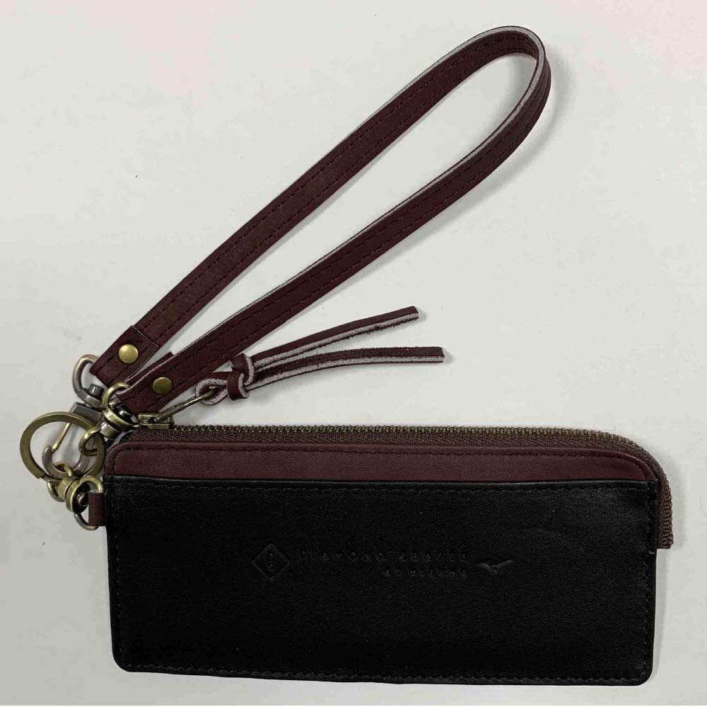 

MIZUNO Leather Goods Card Holder 1GJYG726 Plum Brown [Diamond Crafts] 68