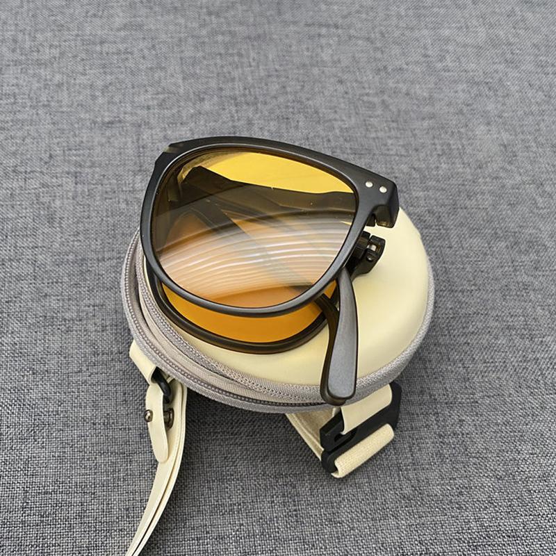 Women'S Fashion Folding Sunglasses Women'S Brand Designer Glasses Oval Glasses Lady Retro Sunglasses Uv400 Protect
