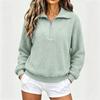 Women's  Zip Pullover Long Sleeve  Sweatshirt