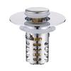 Upgraded 4-in-1 Bathroom Sink Strainer, Universal Up Sink Stopper With 2-Layer Detachable Hair Catcher Filter Basket, Fit 1.1-2.36 US Basin, Anti-Cl