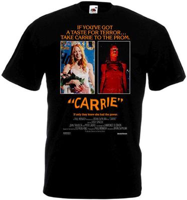 Carrie v.6 T-shirt poster film horror nero tutte le taglie S-5XL