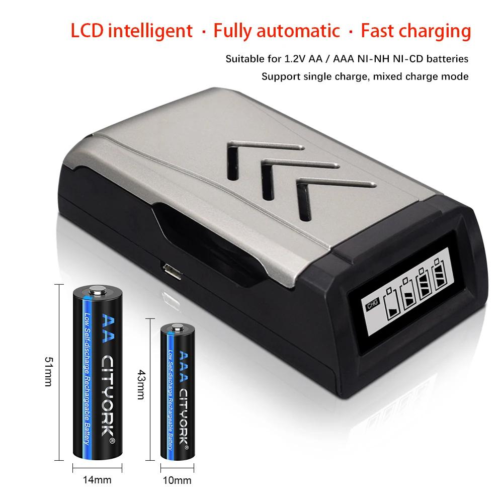 CITYORK 1.2V AAA Rechargeable Battery 1100mAh NI-MH Charged AAA Batteries For Toys Mouse aaa battery