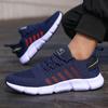 New Men'S Cushioned Running Shoes Knitted Mesh Breathable Soft Soled Sneakers Fashion Forward Lightweight Outdoor Exercise Shoes