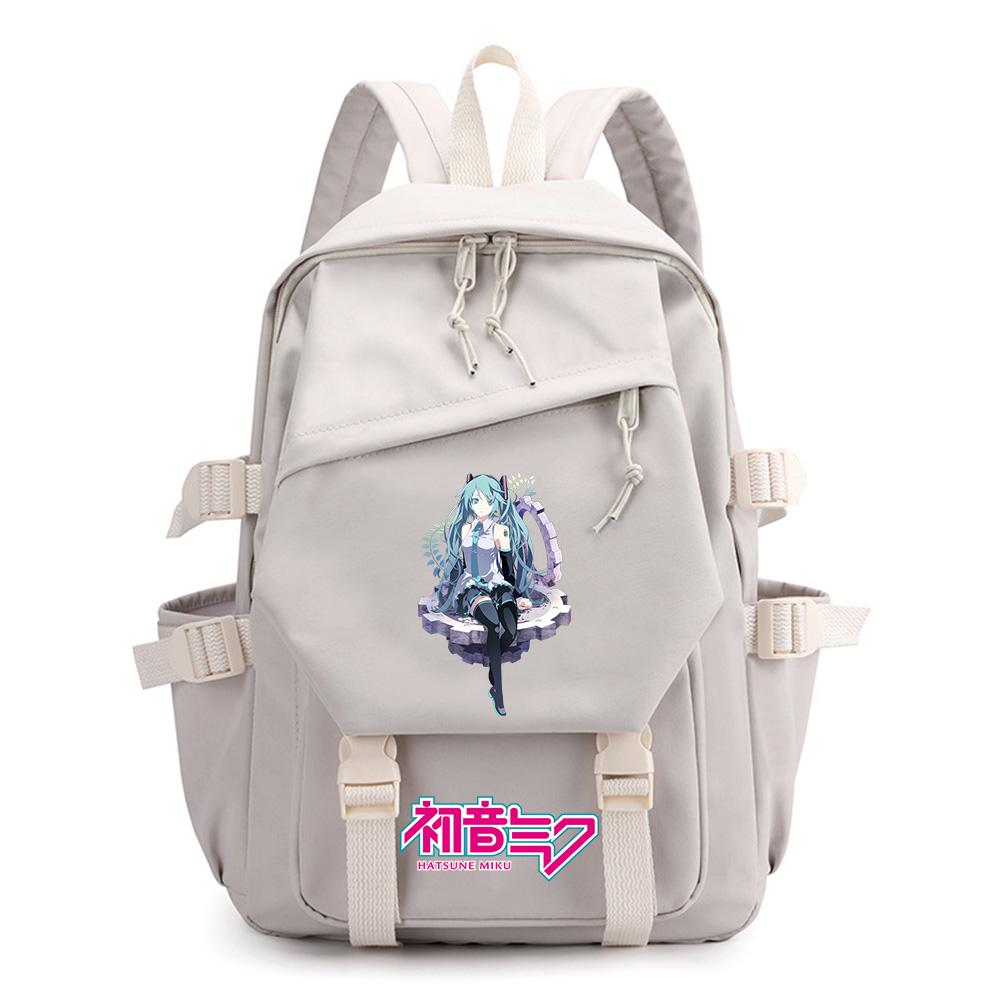 Anime Cartoon Hatsune Miku Printed Backpack for Teen Boy Gril Schoolbag Children Student Women Large Capacity Waterproof Travel Bag Kid Gift Mochila