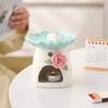 3D Rose Lotus Ceramic Oil Burner, Tealight Essential Oil Warmer. Elegant Home Decor for Bedroom, Yoga, Spa & a Unique Gift