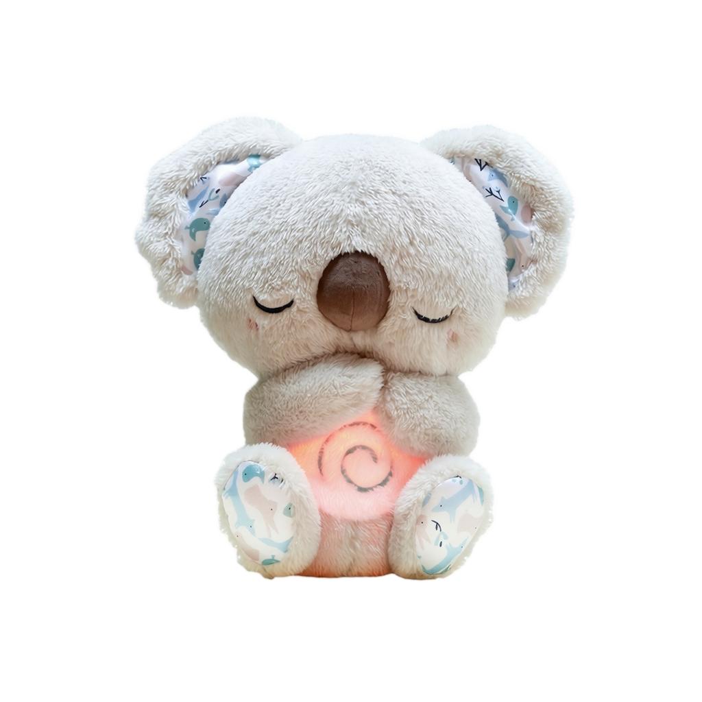 Plush Stuffed Animal Toy with Soothing Music and Soft Lights for Bedtime Comfort (Batteries Not Included )
