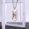 European & American Influencer Trendy Men's Pendant Necklace: Stainless Steel Titanium Dog Tag, Hip-Hop Street Cool Style.