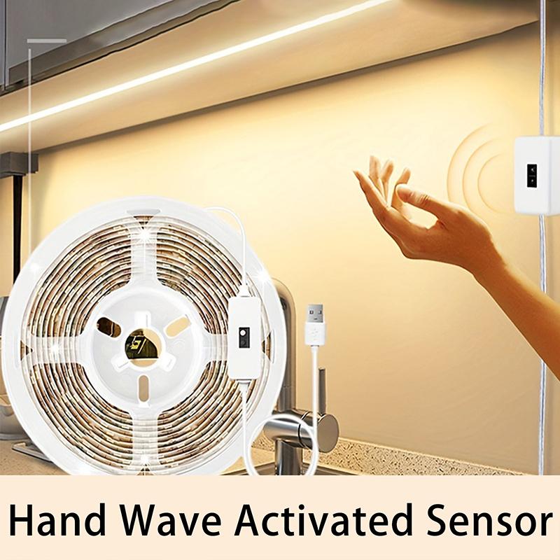 

Dc 5V Lamp Usb Motion Led Backlight Tv Kitchen Led Strip Hand Sweep Waving On Off Sensor Light Diode Lights Double-Sided Tape