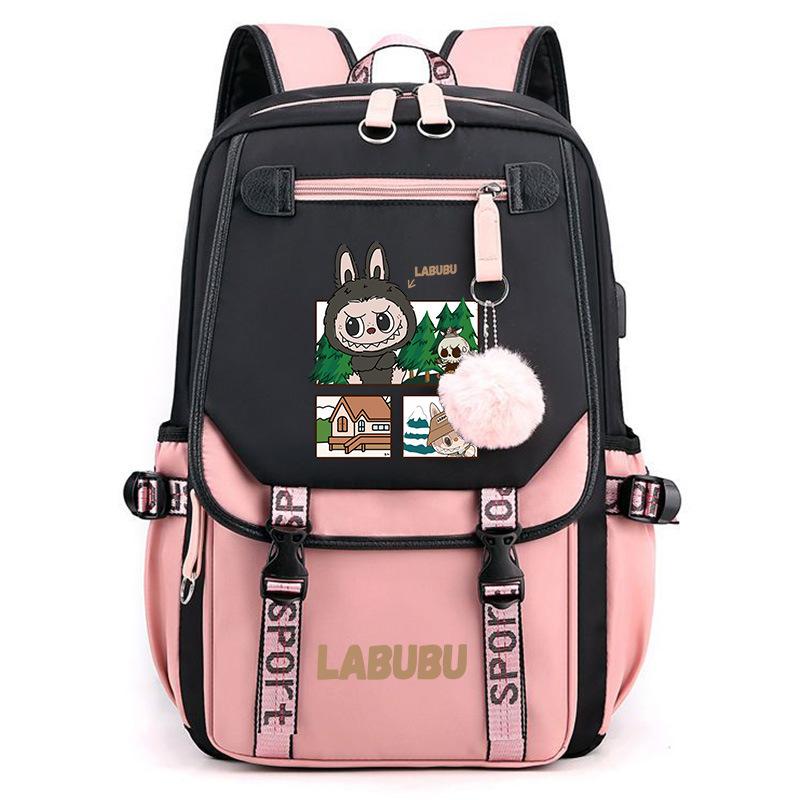 2024 New Labubu Labubu Primary School Schoolbag Boys 1236 Grade Boys Children Backpack
