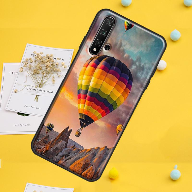 Hot Air Balloon Travel Mountain For Huawei Nova 7i 8i 11i 12i 12s 9 10 SE Y91 Y90 Y60 Y70 Y72 Y61 P60 Pro P30 P40 Lite Case