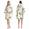 Kocobluza Urocza Panda Oversize Ciepła Bluza Koc Kocyk Z Kapturem Zimowa