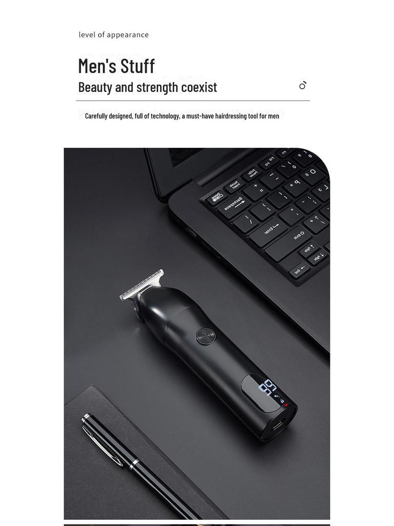 Men's Electric Hair Clippers for Home and Salon - Whitening & Polishing Features