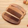Camphor Wood Hair Comb - Solid Carved Design, Portable for Men & Women, Smooth Massage for Scalp, Free Engraving Available.