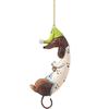 Flat Christmas Dachshund Dog Ornament Acrylic Christmas Tree Hanging Ornaments Car Pendant   Home KTY