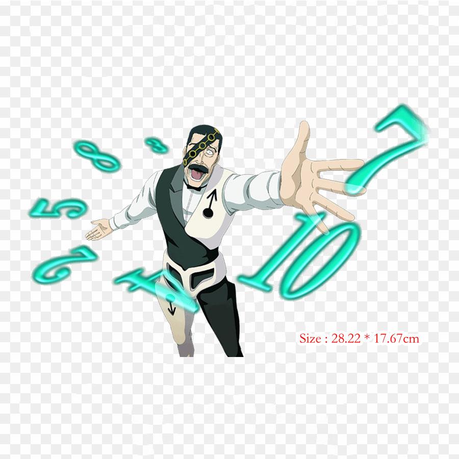 Cartoon Ichigo Kurosaki Bleach Anime Lron On Patches For Clothes Bag Tshirt Heat Transfer Stickers Stripes Appliques