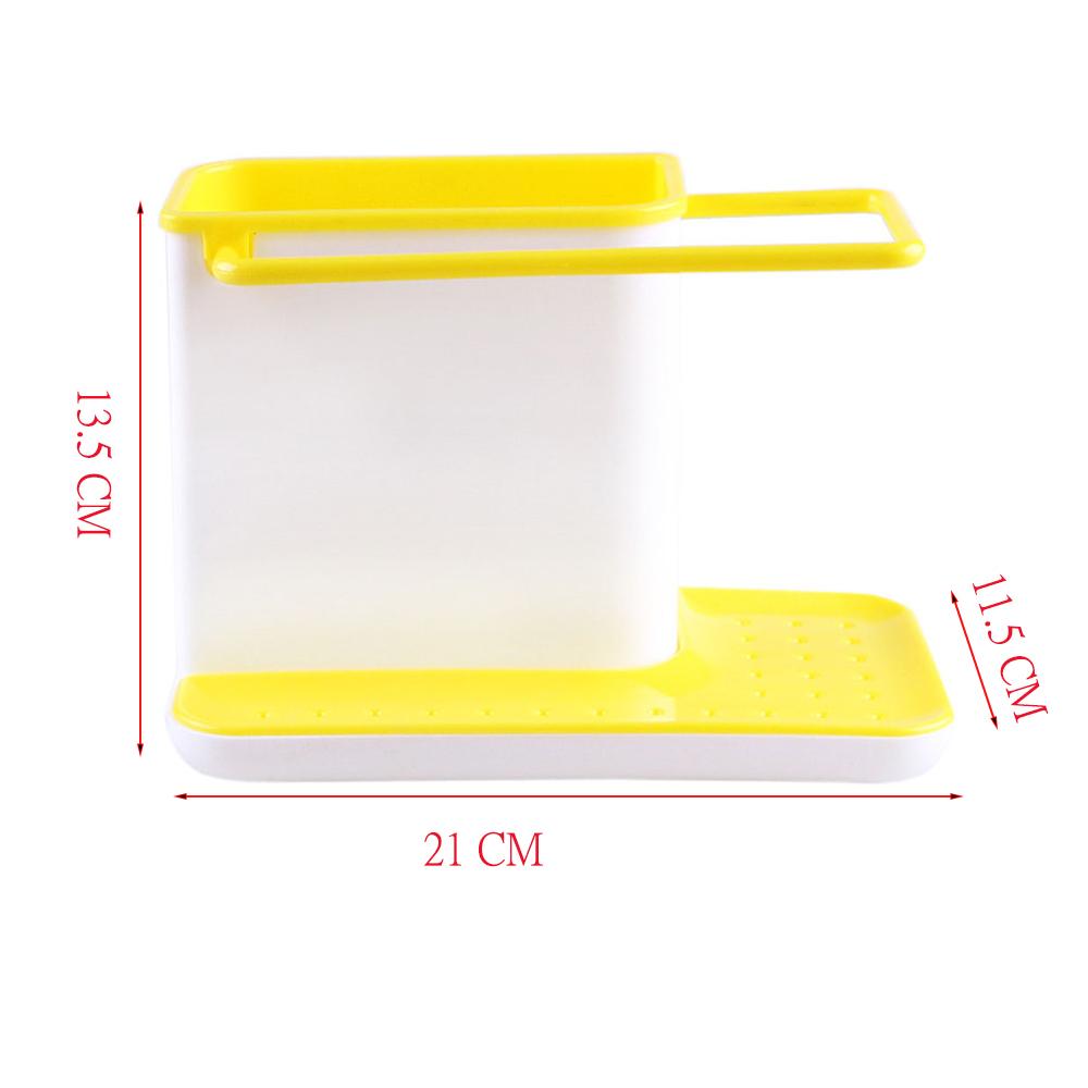 Storage Shelf Sponge Holder Draining Sink Box Kitchen Organizer Draining Rack Dish Storage Rack Stands Utensils Towel Rack