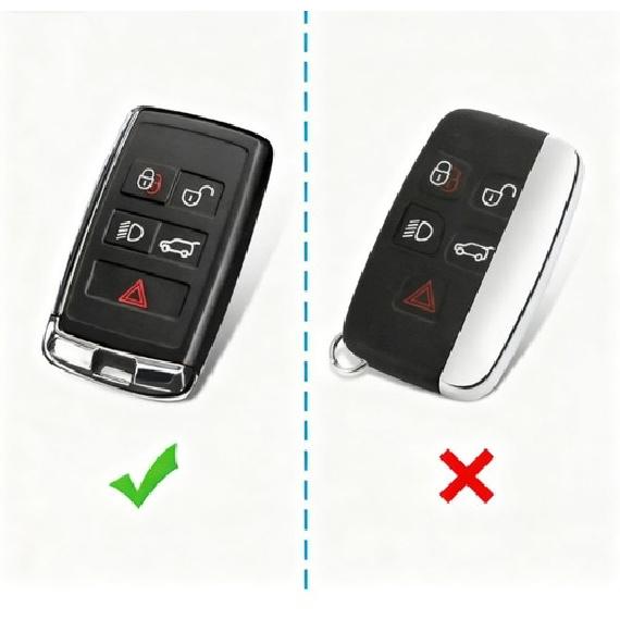 Autoschlüsselanhänger Fob Abdeckung Hülle Für Land Rover Range Rover Jaguar Zubehör Schwarz
