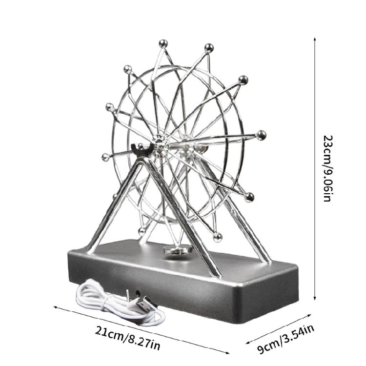 Electric Perpetuals Motion Machine Ferris Wheel Sciences Kinetics Artwork Ornament Home Decors Ferris Wheel Balance Toy