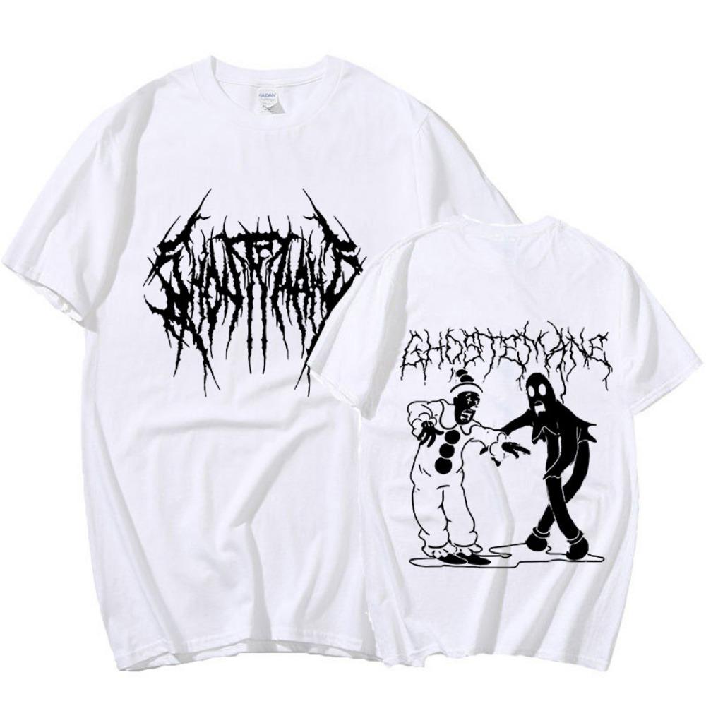 Ghostemane Graphic Print T Shirt Fashion Men Short Sleeves Harajuku High Street American Fashion T-shirt Man Women Summer Tops