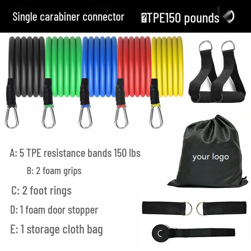 TLXT TPE Fitness Resistance Band Set