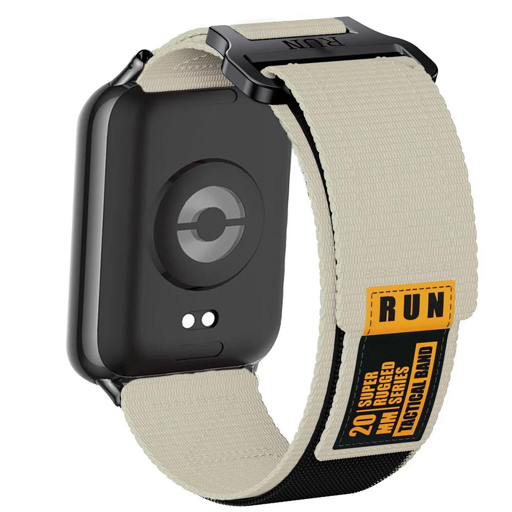 Prodyšný pásek pro Xiaomi Redmi Watch 4/5 Nylonová smyčka Vyměnitelný náramek Pásek pro chytré hodinky Mi Band 9/8 Pro Sportovní pásek