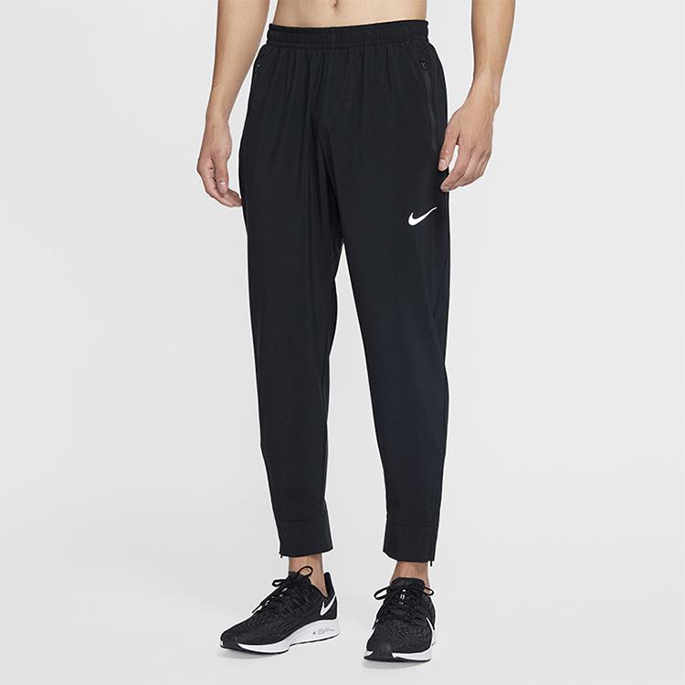 Nike Essential Running Training Quick-Dry Woven Pants Men Bottoms Black CD8385-010