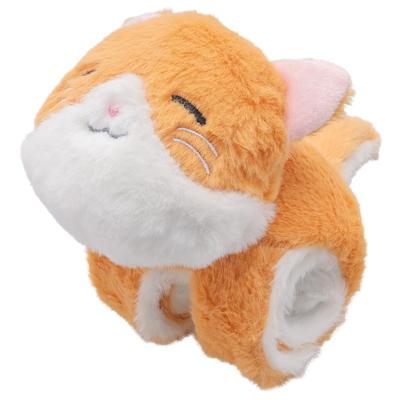 Onda Plush Cat Bracelet Wristband with Snap Cuddly Cat, Calico