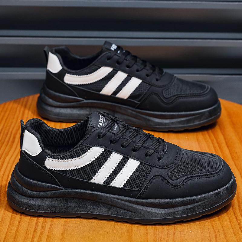 Menns Fritidsmote Fire Sesonger Studenter Komfortable Joggesko Gutter Trendy Myk Såle Pustende Sko