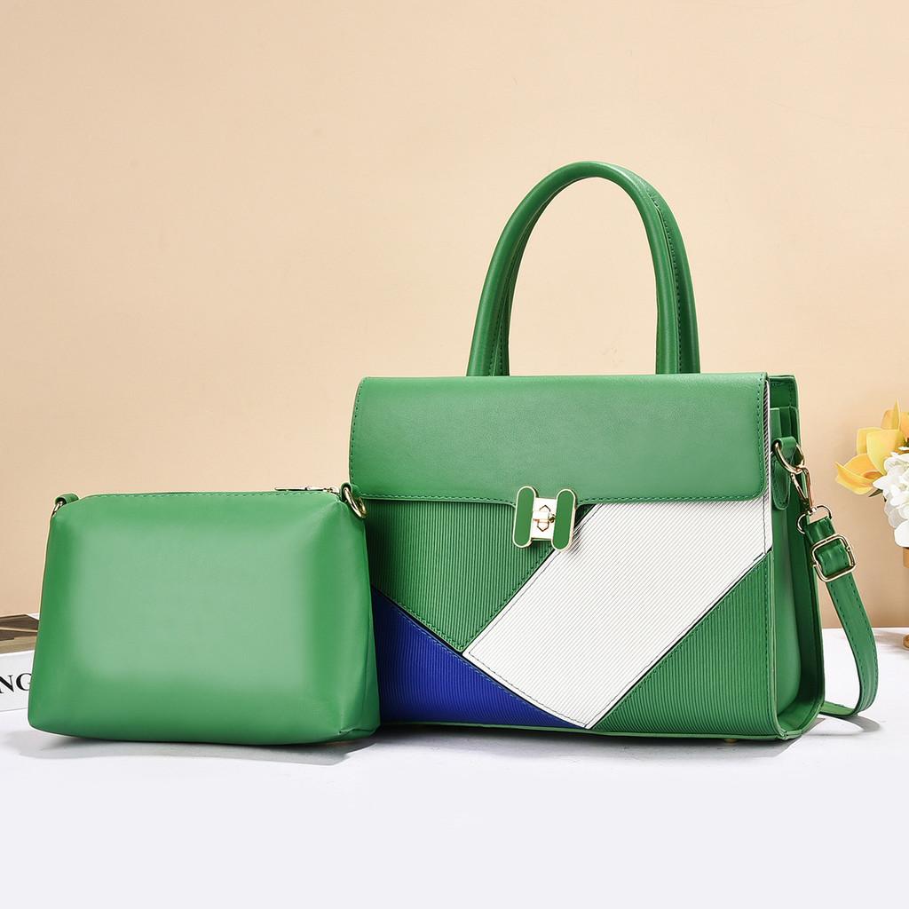 Splicing Single Color Shoulder Crossbody Bag With Purse Handbag Fashion Gift