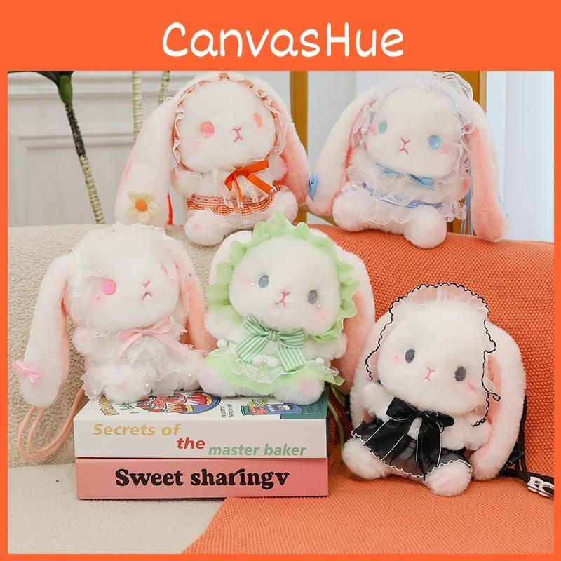 Plush Lolita Rabbit Bunny Crossbody Bag Animal Print Children Outfits Toddler
