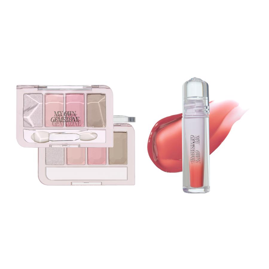 Etude #My Own Gemstone Play Color Eyes 3.5g + Over Glowy Tint 3g Set