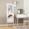 Full Length Mirror, Freestanding Adjustable Angle Dressing Mirror for Bedroom, Living Room, 148 X 47 Cm, White