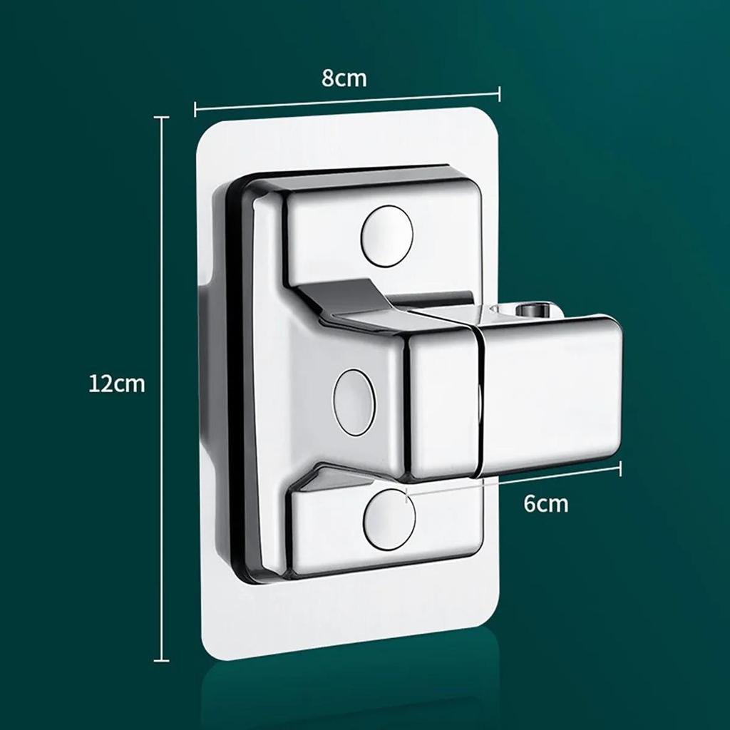 Shower Holder Suction Cup Holder Adjustable Showerhead Holder Plating Shower Rail Head Holder Bathroom Wall Mount Bracket