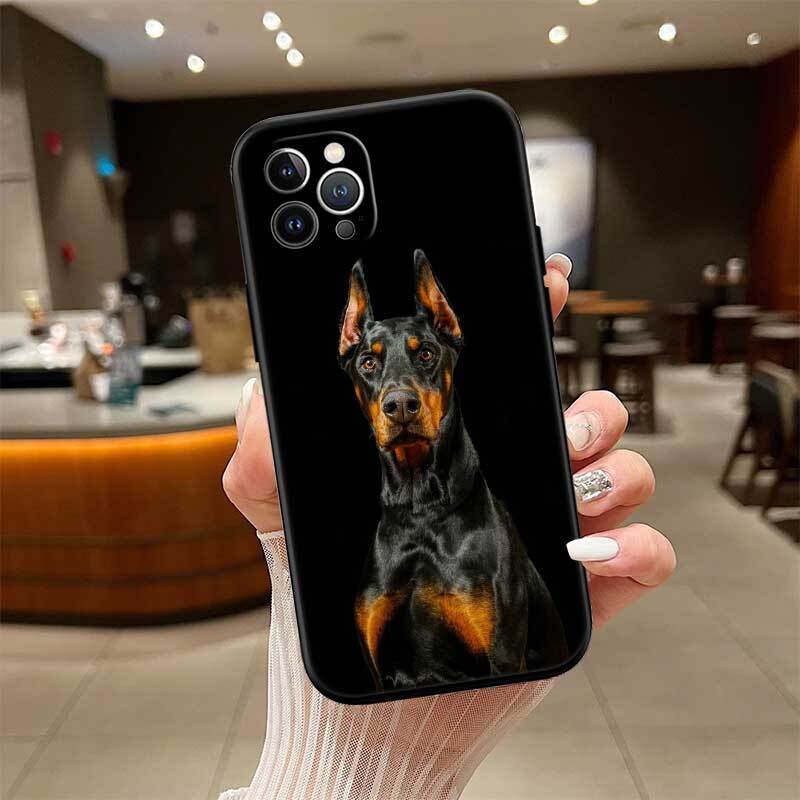 Rottweiler Doberman Guard Dog Phone Case for Redmi Note 12 12S 12C 13 13C 13R 14 14S 14R 14C 11A 13X A3 A3X A4 A5 Pro Max Plus