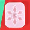 Hanging Home Decoration Christmas Gift Snowflake Resin Molds Epoxy Resin Mold Silicone Pendant