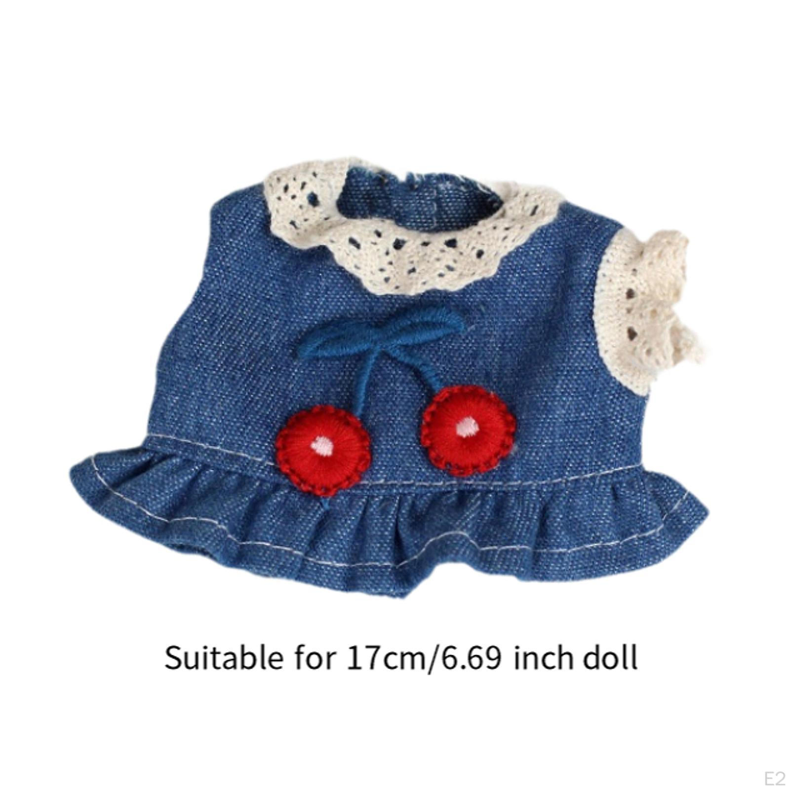 Платье для куклы 17 см Мультяшный детский костюм Аксессуар Мода Плюшевые аксессуары — фото 3