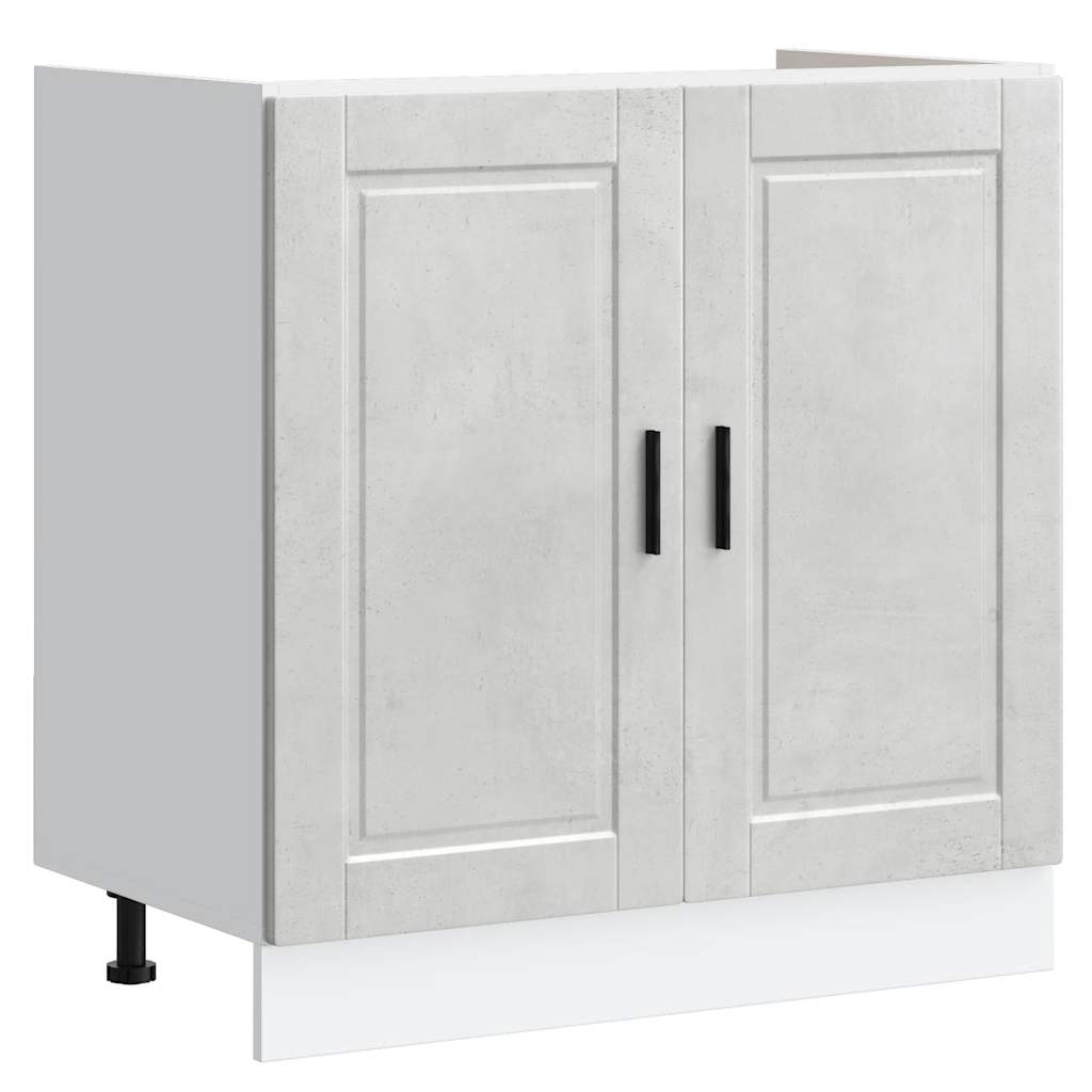 Vidaxl Sink Cabinet, Porto, Concrete Grey, 80X46X81.5 Cm
