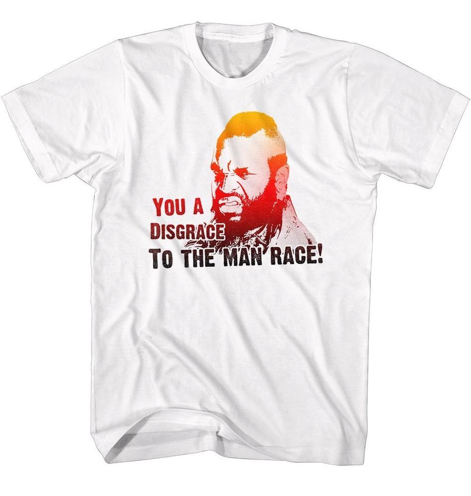 Mr. T Disgrace Fade White Icon Shirt XXXXL