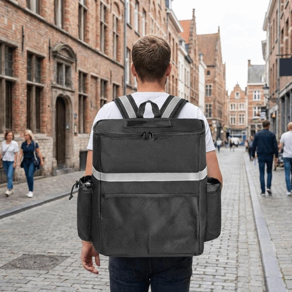 35L Commercial Delivery Box Large Capacity Picnic Bag Thermal Storage Backpack  Outdoor