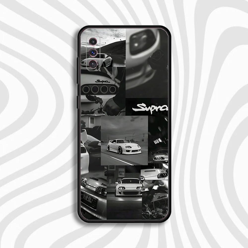 MK4 S-Supraes Car Phone Case For Samsung S 25,24,23,22,30,21,10,9,Ultra,Plus,Lite,FE,4,5 G Black Soft Case Samsung S235G