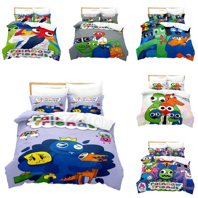 Adorable Rainbow Friends Duvet Cover Set Add Some Charm To Your Room