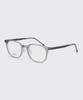 Alloaiweeo [Durastic] Drg5603 1010M Wellington Square Silicone Eyeglass Frames Gray Blue Light Lenses Selection