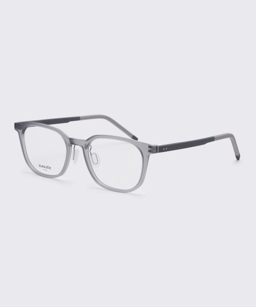 Alloaiweeo [Durastic] Drg5603 1010M Wellington Square Silicone Eyeglass Frames Gray Blue Light Lenses Selection