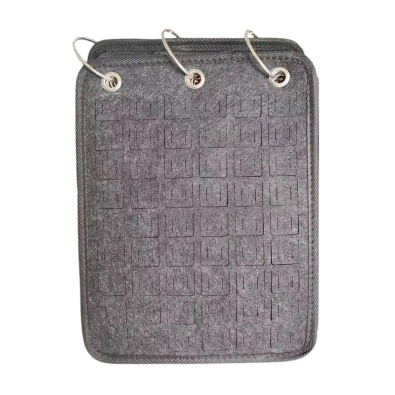 Fashionable Felt Jewelry Organizers Books Portable Travel Earring Necklace Rings Storage Case Jewelry Accessory