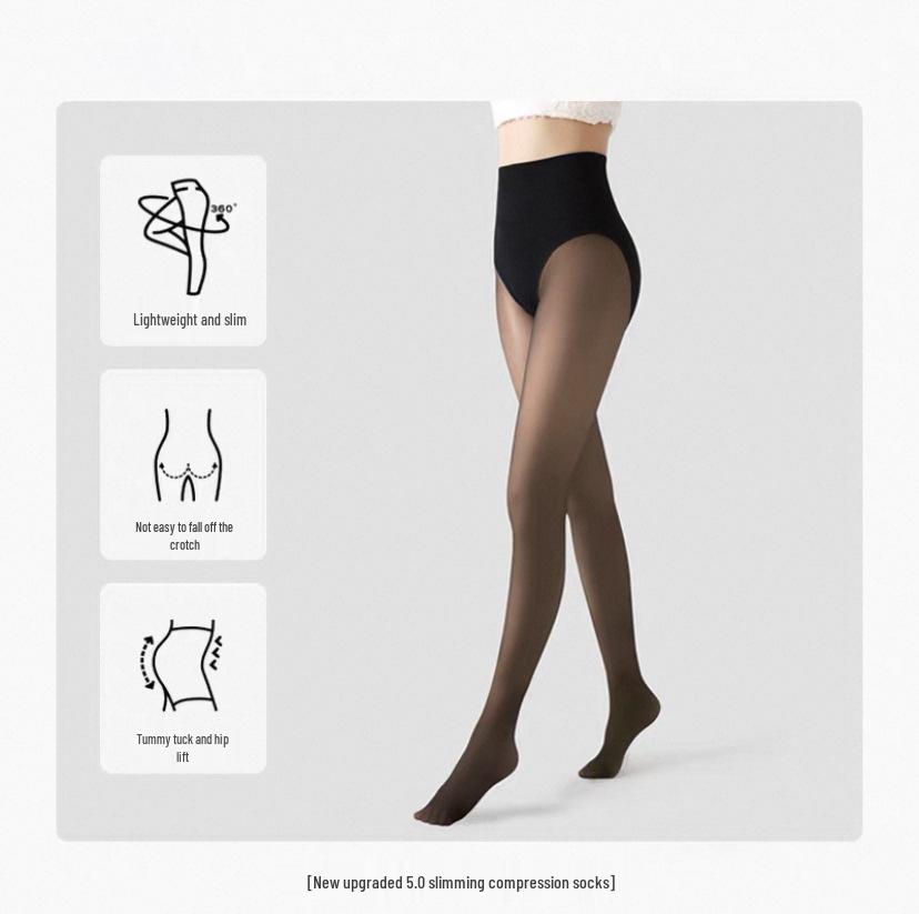 High Waist Slimming Nude-Look Fleece Leggings for Tall Women – Spring/Autumn