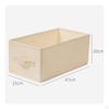 Textile Storage Box SoftSided with Handle Opencloset Top Organizer for Wardrobe, Shelf