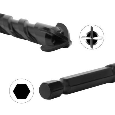 3 4 5 6 8 10 12mm Cross Hex Tile Drill Bit For Glass Concrete Ceramic Tile Hole Opener Tunsten Carbide Hard Alloy Bits Set Tools